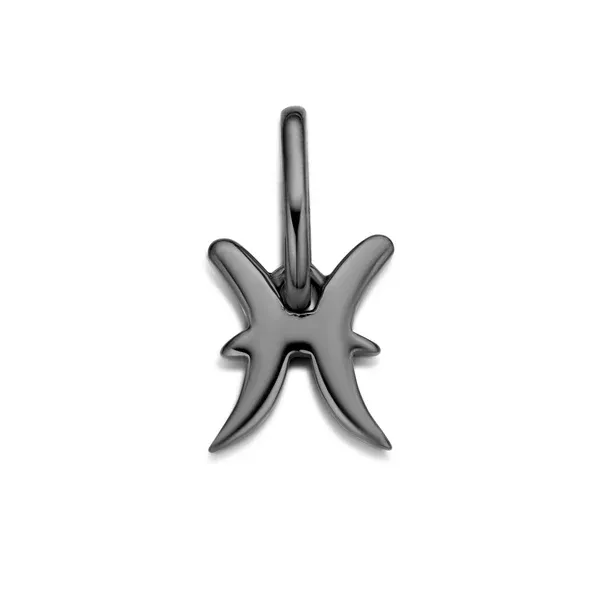 Pisces - Fisch Sternzeichen Anhänger - rhodiniertes Sterlingsilber